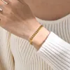 Naszyjnik bransoletki damskiej spersonalizowany i modny Naszyjnik łańcuchowy w kształcie pszenicy ze stali nierdzewnej z rozszerzonym biżuterią w łańcuchu YW12NC-1310