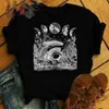 Men's T-Shirts Harajuku Women's Frog Fun Moon T-shirt Hip Hop Street Summer Vintage Shirt Grunge Punk Aesthetic Clothing P230601