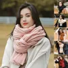 Scarves Reliable Long Scarf Fine Workmanship Cold Resistant 6 Colors Optional Woolen Yarn Knitted Winter