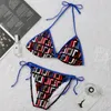 Costume da bagno sexy bikini alla moda feste in piscina Costumi da bagno donna Designer costume da bagno rosso netto Yacht party crop bikini set284S