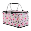 Dinnerware Sets Picnic Folding Basket Large Tote Purse Lunch Bag Portable Insulation Oxford Cloth Insulated Travel