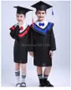 Ensembles de vêtements Enfants Graduation académique Robes Étudiants Bachelor Uniforme Scolaire Enfants Classe Équipe Robe Robe Casquettes Stage Party Costume De Jeu De Rôle 230601