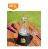 Akcesoria do palenia Glass Bong Zestaw do palenia Hookahs rurka wodna Rig w jednym z kwarcowym akcesoriami CARB CAP