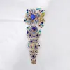 Spille Spille WEIMANJINGDIAN marca strass di cristallo petto grande per gioielli decorazione bouquet da sposa G230529