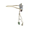 Hair Clips Japanese And Korean Lily Of The Valley Flower Pearl Tassel Hairpin Elegant Sweet Fashion Trend Accessories Women