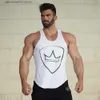 Herren-T-Shirts HETUAF Herren Bodybuilding Tank Top Fitnessstudios Fitness ärmelloses Hemd 2019 Neue männliche Baumwollkleidung Mode Singlet Weste Unterhemd T230601