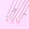 Pendant Necklaces 3 Pcs/set Alloy Letter Drop Oil Ring Forever Friends BFF Rings Trendy Gifts For Sisters Children Dropship