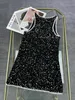 Urban Sexy Dresses Designer Summer for Women New Sequins Vest Vest Dress Dinn