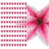 Kwiaty dekoracyjne 100pcs Fałszywe liliowe kwiat jedwabny sztuczna głowa wielokrotnego użytku Faux
