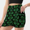 Skirts Green Triskele Women's Skirt Aesthetic Fashion Short Celt Ireland Irish Triskelion St Patricks Day
