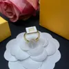 Fashion Women Ring Designer Jewelry Simple Golden Rings Womens Luxury Letter F Rings Designers Party Lady Ornament