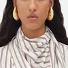 designer earrings for woman Stud Earrings Simple Water Drop Half Empty For Women 2024new Trendy Minimalist Chunky T Show Runway Jewelry Gifts earring accessory