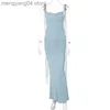 Party Dresses Women's Style 2022 Summer New Fashion Sexig snörning Slim Temperament Dress T230601