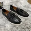 Mens Vulcanize Chaussures Slip-On Printemps Automne Baskets Noir Casual Chaussures Pierre Grain Livraison Gratuite Taille 38-46