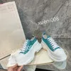 Ny varumärkesmän Kvalitet Casual Shoes Low Heel Leather Lace-Up Sneaker Running Trainers Letters Flat Printed Sneakers2023