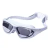 Goggles Professional Waterproof coated transparent double anti fog swimming goggles UV resistant men's and women's cased glasses P230601