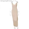 Party Dresses Popular 2022 Spring/Summer New Sexy Backless V-neck Split Dress Style Women's Fashion Trend T230601