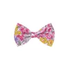 7*4 CM Colorful Flowers Pattern Bows Princess Hairpins Cute Print Bowknot Bangs Barrettes Sweet Kids Hair Accessories