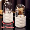 Storage Boxes Makeup Brush Holder 360° Rotation With Lid Cosmetic Organizer Lipstick Eyebrow Pencil Eye Shadow Box Drop