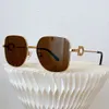 Lunettes de soleil surdimensionnées pour femmes irrégulières, coupe diamant de luxe en or, taille 58 18 142, style classique pour hommes, design exquis