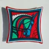 Coussin Européen/Oreiller Décoratif Velours Tissu Français De Luxe Cheval Rouge Série Maison Canapé Housse De Coussin Taie D'oreiller Sans Noyau Salon Lit