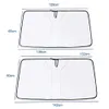 NYA 1PC bilens främre fönster Sun Visor Windshield Sun Shade Cover Protection Foldbara bilgardiner för sommarkylning UV -refletiv