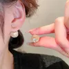 Brincos Ajojewel Opal Ball Dupla Face Para Mulheres Cubic Zirconia Ear Studs Jóias Itens de Presente da Moda 2023 Bijoux Femme