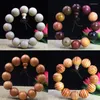 Strang 20 mm Holz-Sandelholz-Gebetskette, elastisches Armband, Herrenschmuck, authentische afrikanische Buddha-Perle