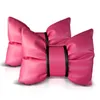 Nuovo carino Bowknot PU in pelle cumpulla cuscino cuscino cuscino cuscino cuscini di sicurezza automobilistica copertura poggiatesta per le ragazze per ragazze
