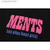 Camisetas Masculinas 23SS New Pink Foam Printing VETEMENTS T-Shirt Men Women 1 1 Heavy Fabric Oversized VTM Tee Hip Hop Black White Top T230602