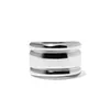 Ins минималистский металлический широкий пластин простые указательные кольцо пальца для женщин ниша дизайн Light Luxury Fashion Charm Jewelry