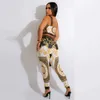 Designer Tracksuit Women 2023 Summer Sexy Two Slip Fit Slimpente Top CodyCon Pants High Waist 2pcs Sets Stupt Nightclub