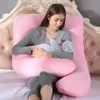 Maternity Pillows Shape Pillow Pregnancy Multifunction Waist Protect Removable Washable Women Crystal Velvet Cover with Filler