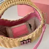 2023 new fashion Grass Woven Hobo Bag Underarm Handbags Crossbody Handbags Straw Handbags Vegetable basket Ladies Clutch Bags Small Wallet Leather