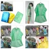 Disposable Raincoat Adult Emergency Waterproof Hood Poncho Travel Camping Must Rain Coat Unisex One-time Emergency Rainwear 500pcs