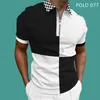 Męskie koszulki Summer Męska Owczesna odzież Miejska Urban Streetwear Modna luksusowa marka golf t-koszulka lapowe swobodne topy 2023 Męskie koszule polo s-4xl J230602