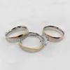 Anillos de banda Promesa Matrimonio Anillo de compromiso 14 k Chapado en oro joyería cz Amantes de diamantes Parejas Anillos de boda para hombres y mujeres partnerringe J230602