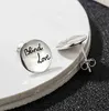 designer de joias pulseira colar anel de alta qualidade Mini design ins destemido gato redondo pino assimétrico Sterling brincos versáteis
