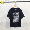 Erkek Tişörtler Klasik Grafiti Mektupları Yazdır Vetements T Shirts Erkek Kadınlar 1 1 Gevşek Dünya Turu Boyun Nakış Vetements Tee Üst T230602