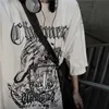 Męskie koszulki gotycka moda swobodne koszulki pary pary plus size s-5xl harajuku prosty hip hop Chicka Drukuń Projektowanie Tees Męskie retro workowate top J230602