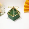 Wedding Favors Gifts Wrap Triangular Pyramid Marble Candy Box Chocolate Box for Guests Giveaways Boxes Party Supplies