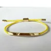 Maronew rostfritt stålväv repanpassad charm gravering nylon flätad guld -id -armband för män damer armbanden smycken