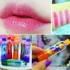 Erklärungen 24pcs/Los Pack süßer Großhandel Lip Balsam Schönheit Fruchtbalsam Make -up Lippen Pflege 6 Geschmack Neuheit Kawaii Makup Farbwechsel Lipbalm