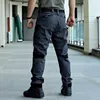Calças masculinas militares táticas cargo calças masculinas calças de treinamento do exército multibolsos resistente ao desgaste calça impermeável masculino caminhadas calças casuais 230601