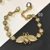 Nouveau 2023 designer bijoux bracelet collier anneau Bracelet couleur diamant abeille cristal rue tir net rouge même cadeau premier ornement