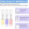 60 pièces 2 ml 3 ml 5 ml Mini flacon pulvérisateur de parfum en plastique transparent Portable mignon atomiseur de bain de bouche pour le nettoyage des huiles essentielles bouteilles de voyage Botellas