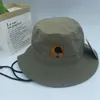 Enkelt modemärke Hip Hop Bucket Hat Quick-Dry Casual Patch Bucket Hat Outdoor Sun Protection Alpine Cap Men