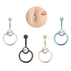 Ombelico Bell Button Rings Piercing all'ombelico in acciaio chirurgico Anello Bar Round Ombligo Bilanciere per donna Sexy Body Jewelry Drop Delivery Dhpsq