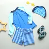 Roupa de banho infantil 1-11 anos roupa de surf para bebê menino tubarão secagem rápida roupa de banho infantil para dormir UPF 50+ P230602