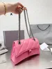 Luxury Crush Design Hourglass Bag Leather Crossbody New Fashion Shoulder Bag Fashion Cross Body Lady Hobo Bags